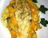 Foto del passaggio 4 della ricetta Filetto di sgombro con datterini gialli