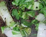 Foto del paso 2 de la receta: Pak choi salteado con hongos y arroz