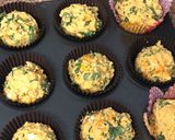 Foto langkah ke 4 dari resep Butternut squash, feta and spinach muffin (savoury).