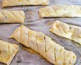 Foto del paso 5 de la receta: Cañas de hojaldre rellenas de turrón de chocolate y mermelada de naranja