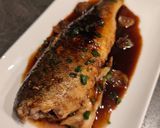 A picture of step 7 of Honey Ginger Fish.