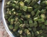 Onion-Bhindi (okra) Sabji recipe step 2 photo