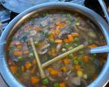 Clear vegetable soup recipe step 4 photo