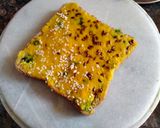 A picture of step 2 of Moong dal healthy triangles.