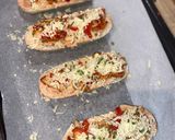 Une image de l'étape 3 de Mini bruschetta au poulet fromage🍗🧀.