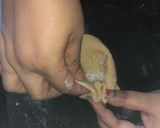 A picture of step 4 of Chini Roti.