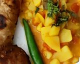 A picture of step 3 of Dhaba Aloo tarkari.