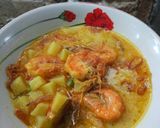 Foto langkah ke 4 dari resep Kentang Udang Kuah santan.