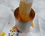 A picture of step 4 of Mango Strawberry Roll Kulfi.