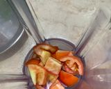 A picture of step 1 of Onion tomato chutney - serve with Dosa.