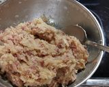 Foto del paso 1 de la receta: Albóndigas de pollo y jamón con salsa de almendras. Thermomix