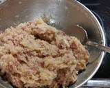 Foto del paso 1 de la receta: Albóndigas de pollo y jamón con salsa de almendras. Thermomix