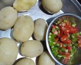 A picture of step 2 of Sabudana.