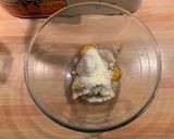 A picture of step 1 of Maccheroni Soufflé with Parmesan Fondue by Davide Scabin.