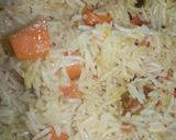 A picture of step 8 of Carrots Achari palao.