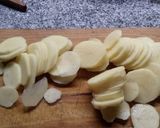 Foto del paso 1 de la receta: Papas con crema rosada