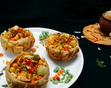 A picture of step 14 of Katori chaat.