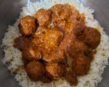 A picture of step 5 of Kofta Biryani (leftover Kofta Curry).