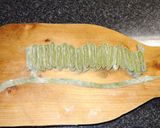 A picture of step 2 of Homemade Fettuccine Pasta, Pesto Dough.