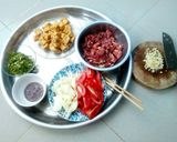 Hình bước làm 1 của món Bún riêu bò