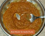 A picture of step 3 of Meen manga curry or raw mango fish curry.