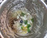 A picture of step 3 of Falafal sandwich.