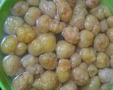 A picture of step 1 of Fresco style Dahi barray.