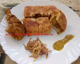 A picture of step 11 of Mughlai paratha/ Moghlai porota (Chicken minced stuffed).