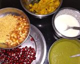 A picture of step 4 of Raw banana & sweet potato tikki chaat.