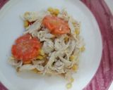 Foto del paso 5 de la receta: Pechuga de pollo en crema de leche con maíz y zanahoria