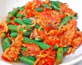 Foto langkah ke 5 dari resep Sambal teri kacang panjang.