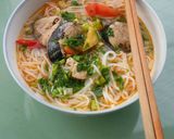 Hình bước làm 4 của món Bún cá ngừ