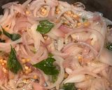 A picture of step 1 of Moringa leaves pulao.