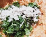 A picture of step 2 of Banana chila.