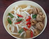 Foto langkah ke 4 dari resep Udon Kuah Tiram.