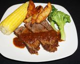 Foto del paso 8 de la receta: Tapapecho asado con salsa barbacoa casera. Jon Style