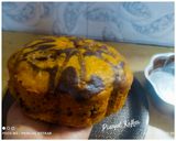 A picture of step 8 of Orange Marble Cake🍊🎂.