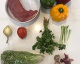 Hình bước làm 1 của món Bò lúc lắc