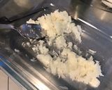 Une image de l'étape 2 de Courgettes blanches sauce crème au jambon cru,burrata di puglia et basilic.