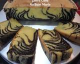 256. Zebra Cake Au Bain Marie langkah memasak 17 foto