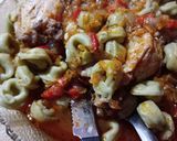Foto del paso 5 de la receta: Fideos Largos con tuco y pollo