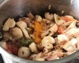 A picture of step 5 of Mushroom Biryani.