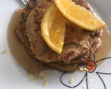 Foto del paso 4 de la receta: Pancakes de avena 🥞 con guindones, coco y un toque de naranja 🍊 😋