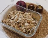 Foto del paso 3 de la receta: Tacos rústicos de berenjena asada y pollo desmenuzado con frescor cítrico