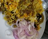 A picture of step 5 of Mutton Biryani.
