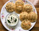 A picture of step 7 of Masala Rava Idli.