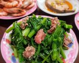 Hình bước làm 3 của món Cải ngồng xào bò