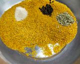 A picture of step 1 of Methi Aam Aachar (mango pickle).