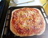 A picture of step 1 of Garlic pizza.