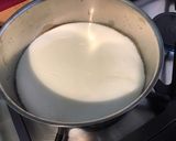 Une image de l'étape 6 de Flan de semoule façon pâtissier aux pêches de vigne.